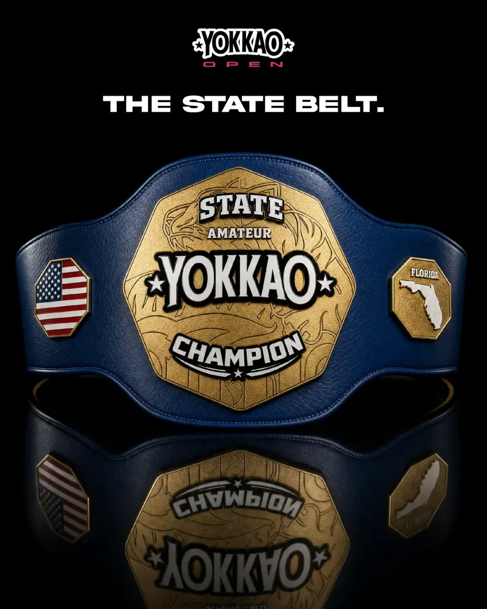 YOKKAO Amateur State Champion belt